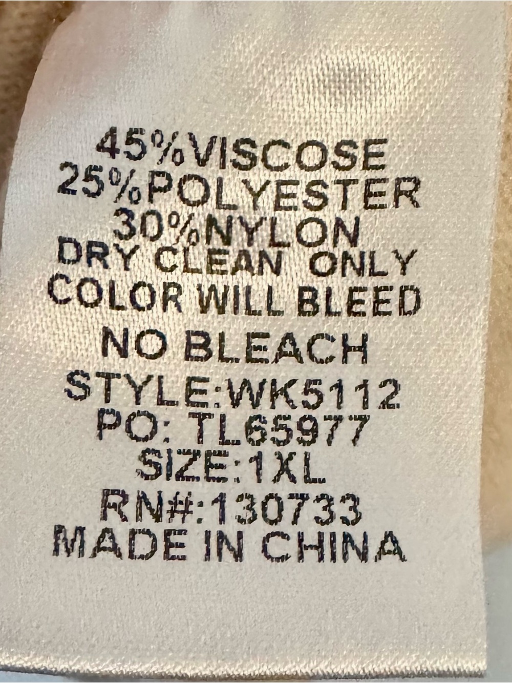 Umgee Women's Cream Oversized Long Sleeve Draped Tunic Top Plus Size 1X - Picture 5 of 6